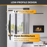 CondoMounts DIY TV Wall Mount NO STUD Easy Install, Studless TV Mount Hangs any TV in minutes | Holds 132lbs | Fits 32"-60" TVs | Tools & All Hardware included